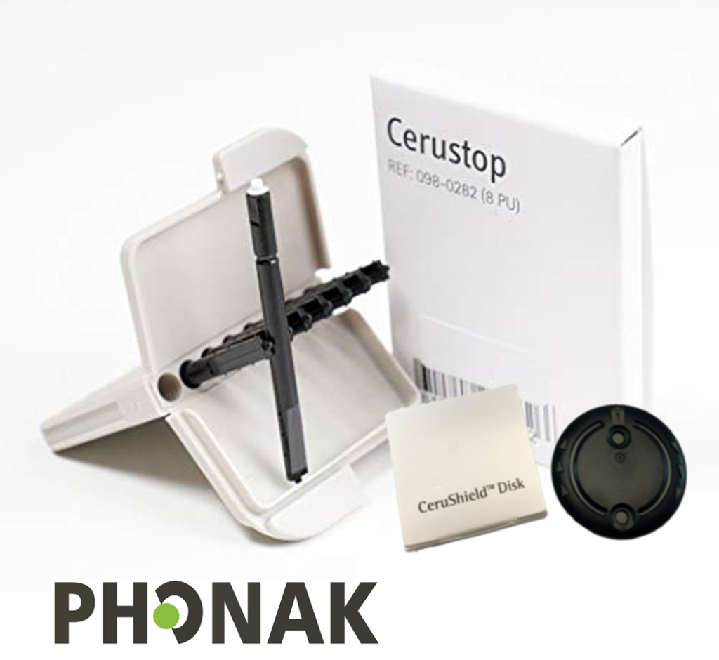 Phonak Cerustop and CeruShield wax guards